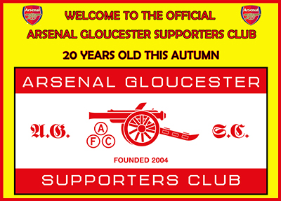 Arsenal Gloucester Supporter's Club - 21 Years Old