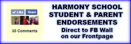 Harmony School Student & Parent Endoresements Direct to FB Wall